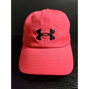 Under Armour Womens HeatGear Adjustable Baseball Hat Neon Pink Coral OSFA